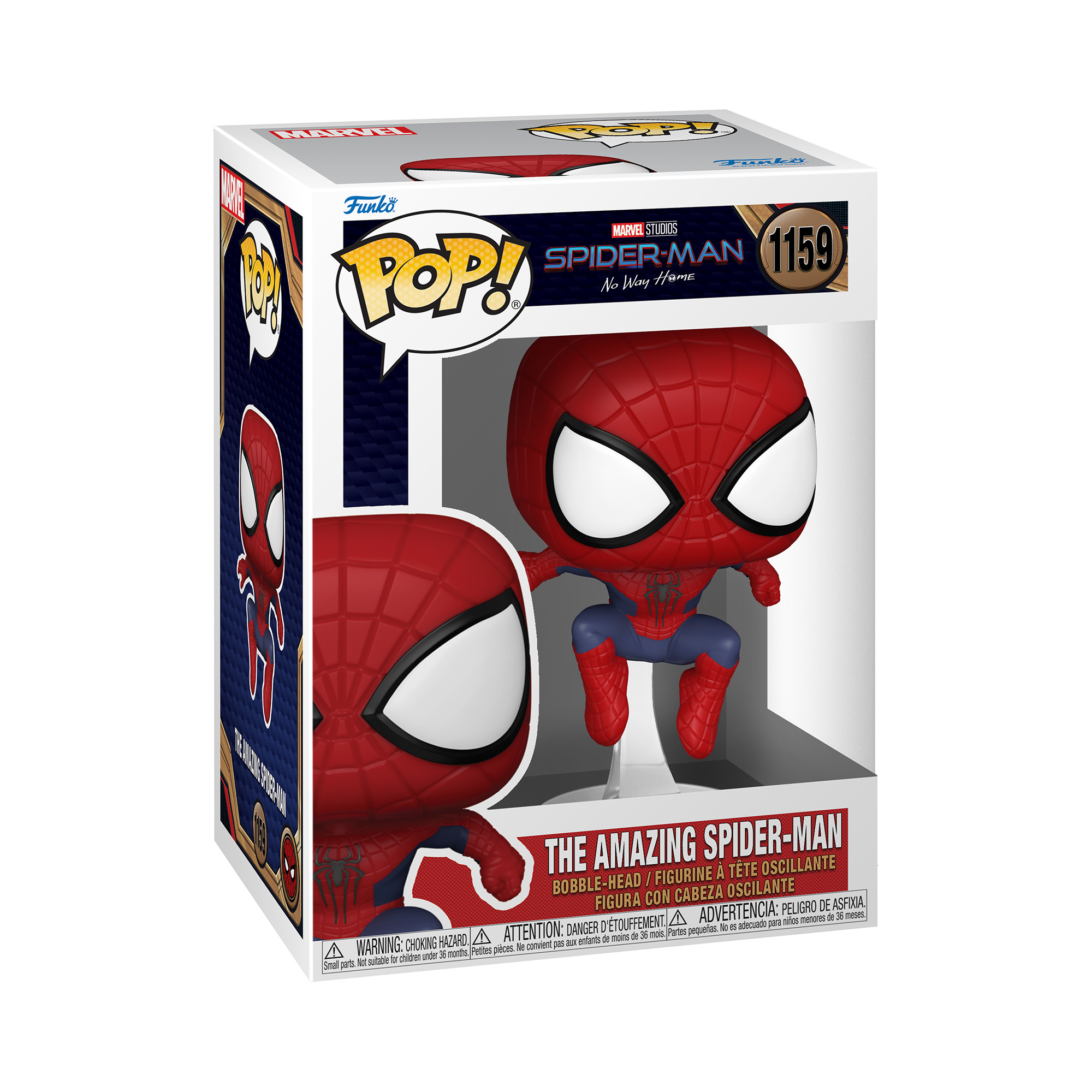 In-box look at Pop! The Amazing Spider-Man from Spider-Man: No Way Home.